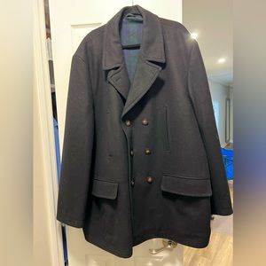 Big and Tall Men’s Wool Pea Coat